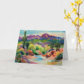 Arizona-Landschaftsgrußkarte Karte (Gelbe Blume)