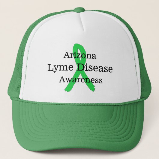 Arizona Lyme Disease Awareness Baseball Cap Truckerkappe (Vorderseite)