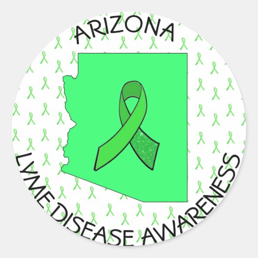 Arizona Lyme Disease Awareness StickerS (Vorderseite)