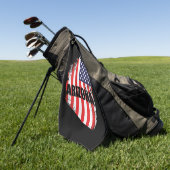 Arizona Map American Flag Freedom 2025 Golfhandtuch (Gras)