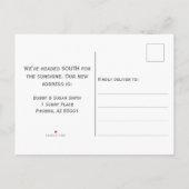 Arizona Map American Flag Freedving Ankündigungspostkarte (Rückseite)