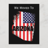 Arizona Map American Flag Freedving Ankündigungspostkarte (Vorderseite)
