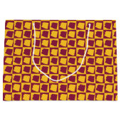 Arizona Maroon and Gold Checker Pattern Große Geschenktüte (Vorderseite)