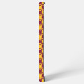 Arizona Maroon and Gold Checkerboard Pattern Samsung Galaxy Hülle (Linke Seite)