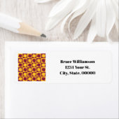 Arizona Maroon Gold Personalisierte Rücksendeadres (Insitu)