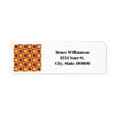 Arizona Maroon Gold Personalisierte Rücksendeadres (Vorne)
