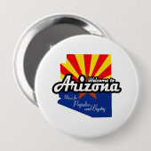 Arizona - "Mekka für Vorurteil und Fanatismus " Button (Vorne & Hinten)