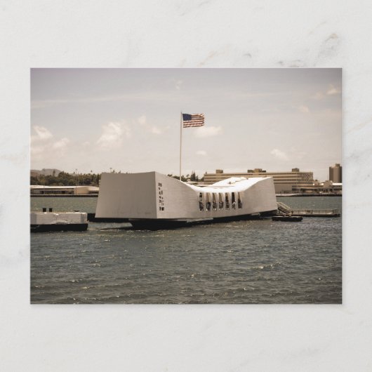 Arizona Memorial Pearl Harbor Postkarte (Vorderseite)