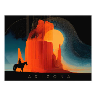 Arizona, Monumental, Minimalistischer Stil Fotodruck