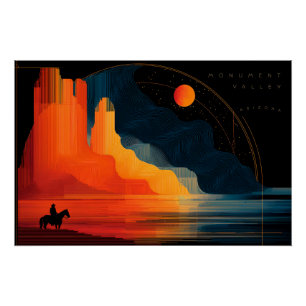 Arizona, Monumental, Minimalistischer Stil Poster