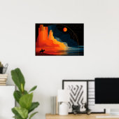 Arizona, Monumental, Minimalistischer Stil Poster (Heimbüro)