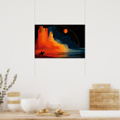 Arizona, Monumental, Minimalistischer Stil Poster (Küche)