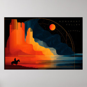 Arizona, Monumental, Minimalistischer Stil Poster