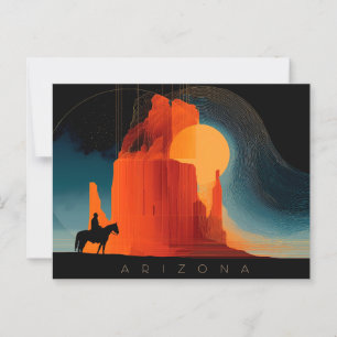 Arizona, Monumental, Minimalistischer Stil Postkarte