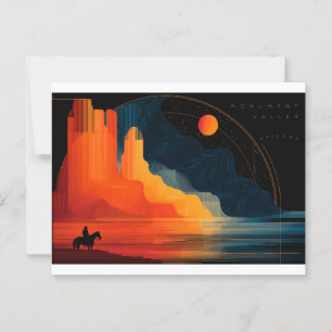 Arizona, Monumental, Minimalistischer Stil Postkarte