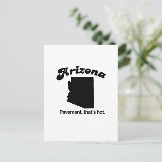 Arizona-Motto - Gehweg ist heiß Postkarte (Stehend Vorderseite)