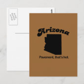 Arizona-Motto - Gehweg ist heiß Postkarte (Vorne/Hinten)