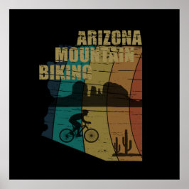 Arizona Mountainbike Vintag Poster