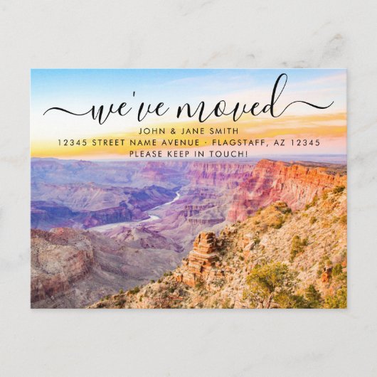 Arizona Moving Announction Postcard Ankündigungspostkarte (Vorderseite)