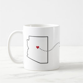Arizona nach Florida - Heart2Heart Coffee Tasse