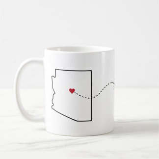 Arizona nach Kansas - Heart2Heart Coffee Tasse