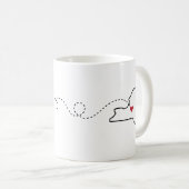 Arizona nach New York - Heart2Heart Coffee Tasse (VorderseiteRechts)