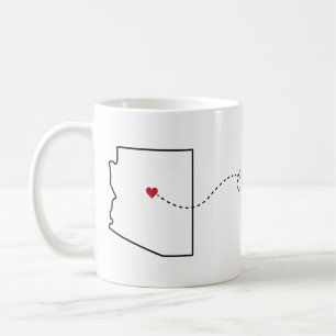 Arizona nach Virginia - Heart2Heart Coffee Tasse