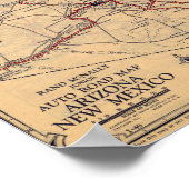 Arizona, New Mexico Poster (Ecke)