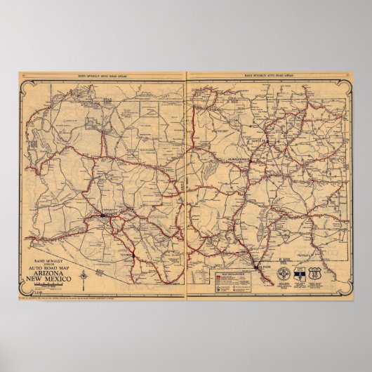 Arizona, New Mexico Poster (Vorne)