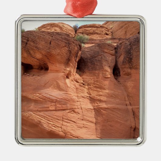 ARIZONA - Obere Antelope Canyon A - Roter Felsen Ornament Aus Metall (Vorne)