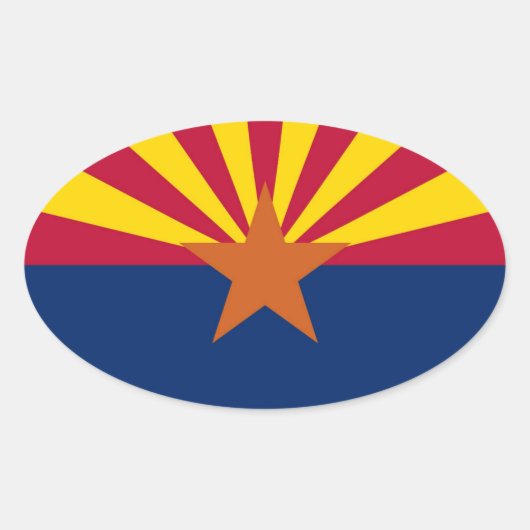 Arizona Ovaler Aufkleber (Vorderseite)