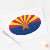 Arizona Ovaler Aufkleber (Umschlag)