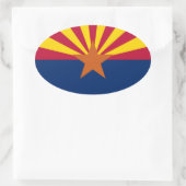 Arizona Ovaler Aufkleber (Tasche)