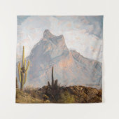 Arizona Picacho Gipfel Südwestwüste Digitale Kunst Wandteppich (Vorderseite)