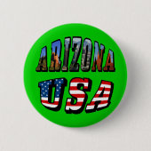 Arizona Picture und USA Flag Text Button (Vorderseite)