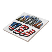 Arizona Picture und USA Flag Text Fliese (Seite)