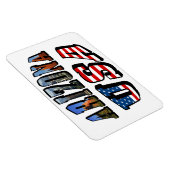 Arizona Picture und USA Flag Text Magnet (Rechte Seite)