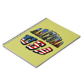 Arizona Picture und USA Flag Text Notizblock (Linke Seite)