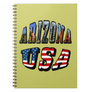 Arizona Picture und USA Flag Text Notizblock