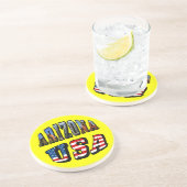 Arizona Picture und USA Flag Text Untersetzer (Seite)