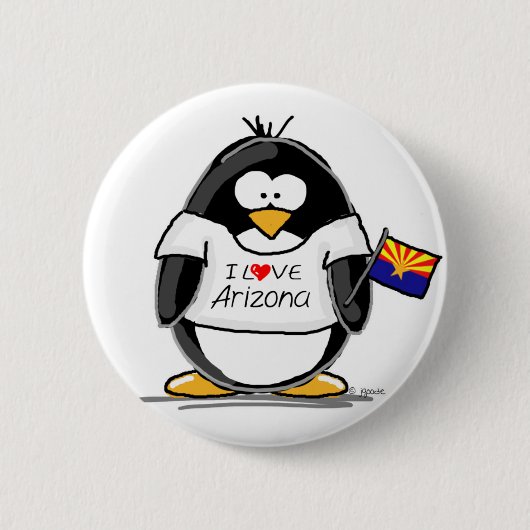 Arizona-Pinguin Button (Vorderseite)