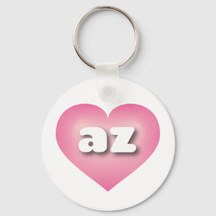 Arizona pink fade heart - I Liebe az Schlüsselanhänger