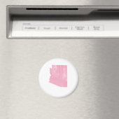 Arizona Pink Vintag Grunge Magnet (In Situ (Geschirrspüler))