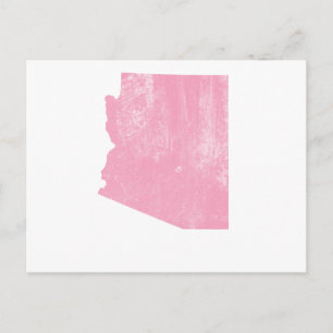 Arizona Pink Vintage Grunge Postkarte