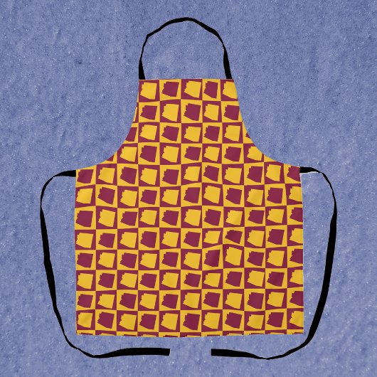 Arizona Pop Art Schachbrett Muster Marinegold Schürze