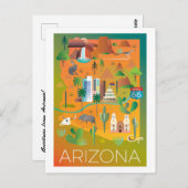 Arizona Postcard Postkarte (Vorne/Hinten)