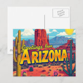 Arizona Postcard Postkarte (Vorne/Hinten)