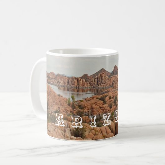 Arizona Prescott Foto Roter Felsen Landschaft Kaffeetasse (Vorderseite Links)