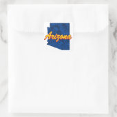 Arizona Quadratischer Aufkleber (Tasche)
