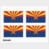 Arizona Rechteckiger Aufkleber (Blatt)